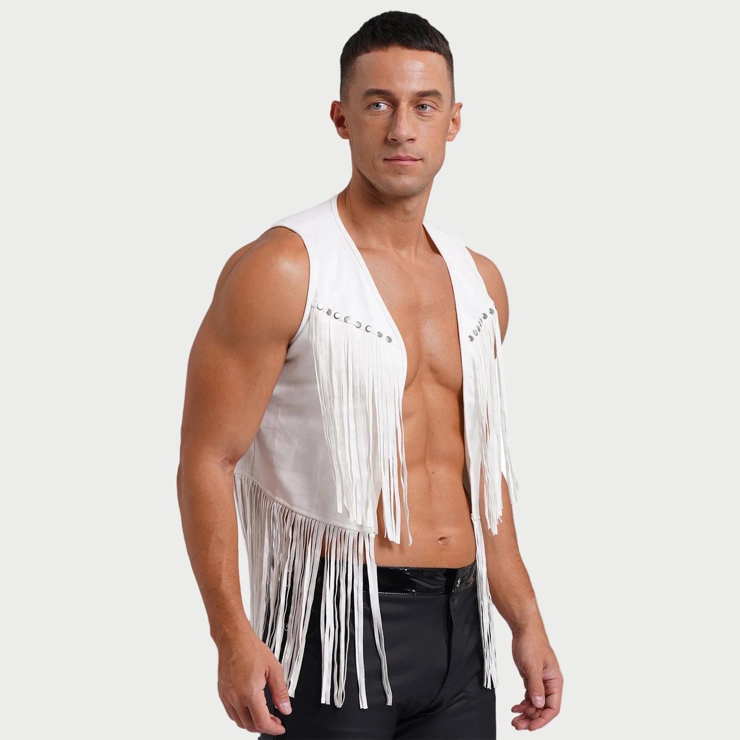 Suede Tassel Western Cowboy Vest