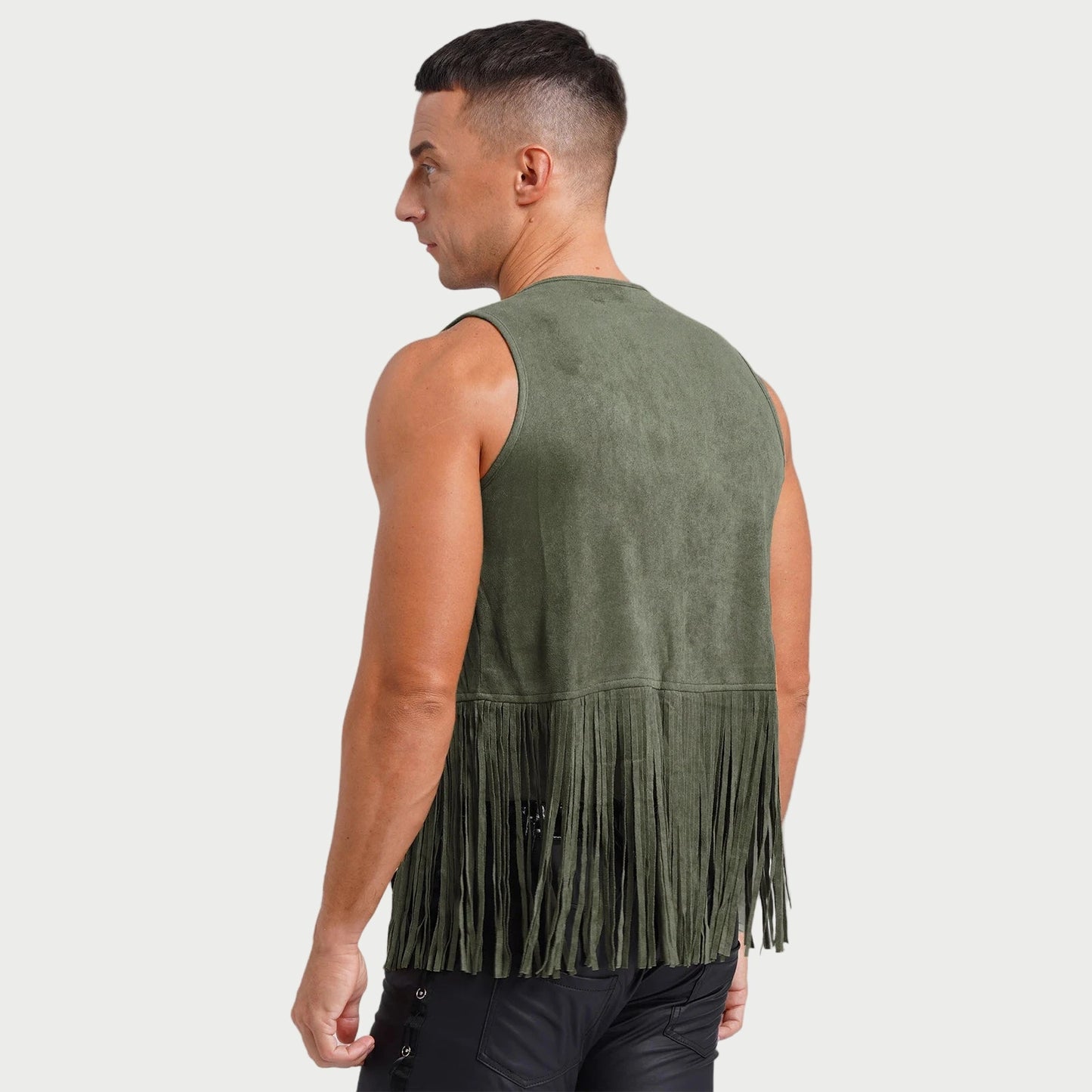Suede Tassel Western Cowboy Vest