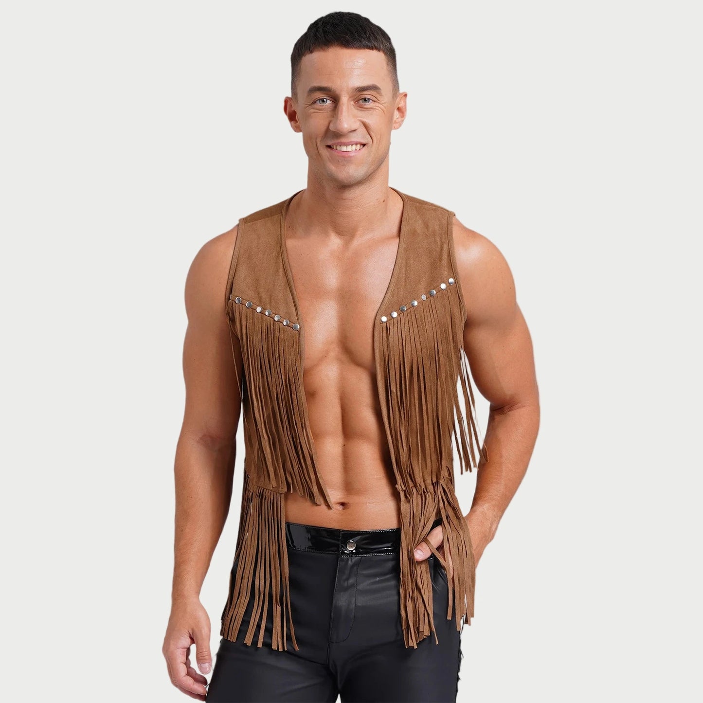 Suede Tassel Western Cowboy Vest