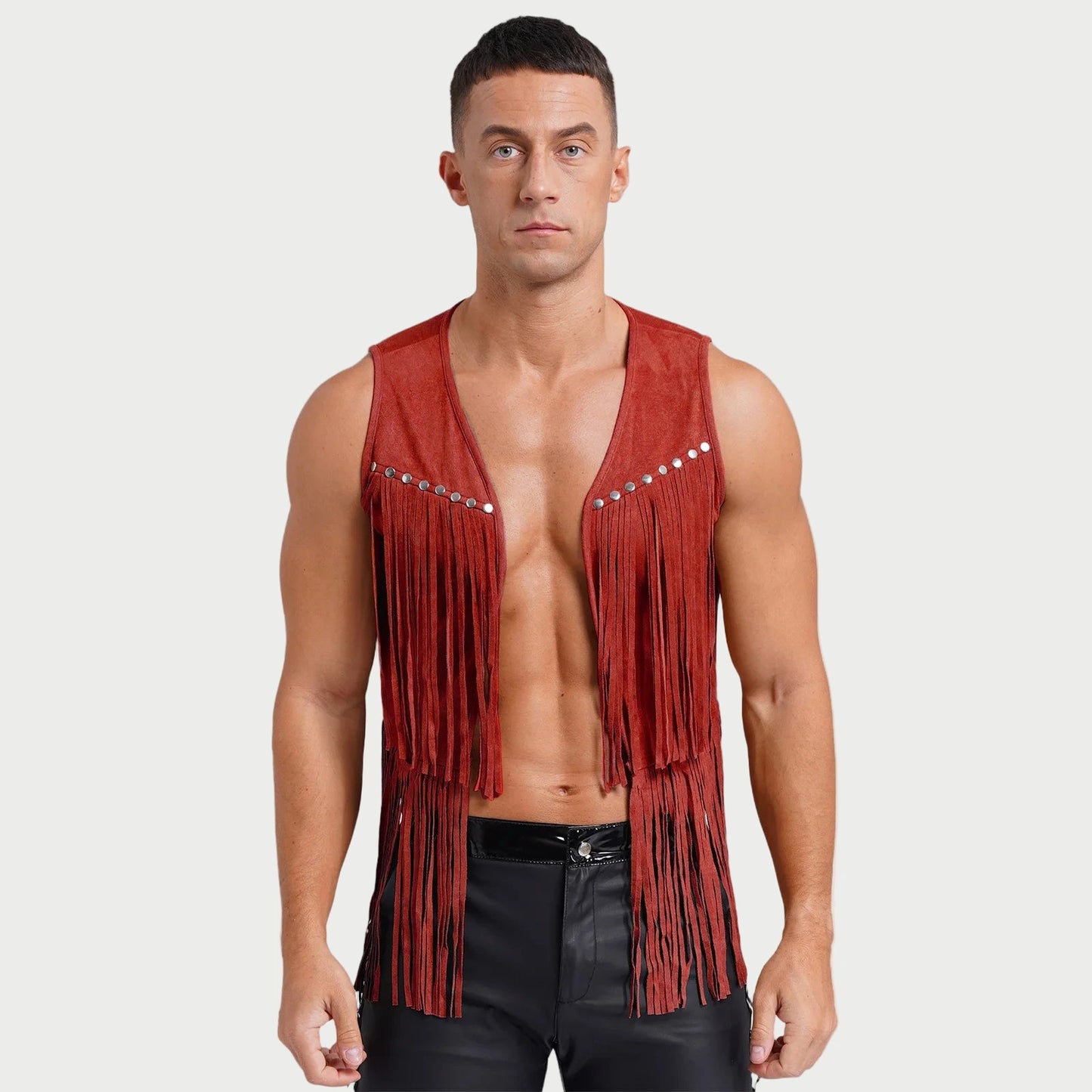 Suede Tassel Western Cowboy Vest