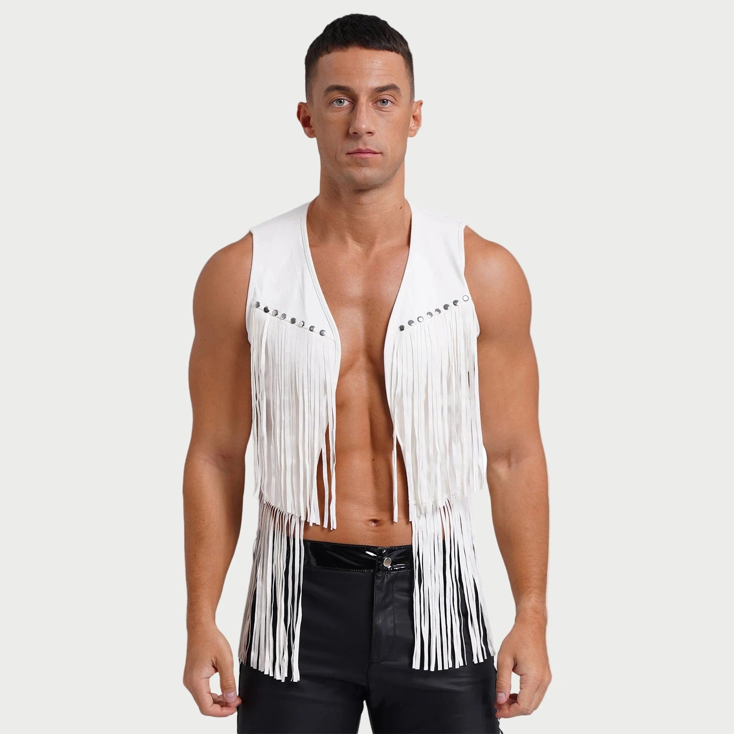 Suede Tassel Western Cowboy Vest