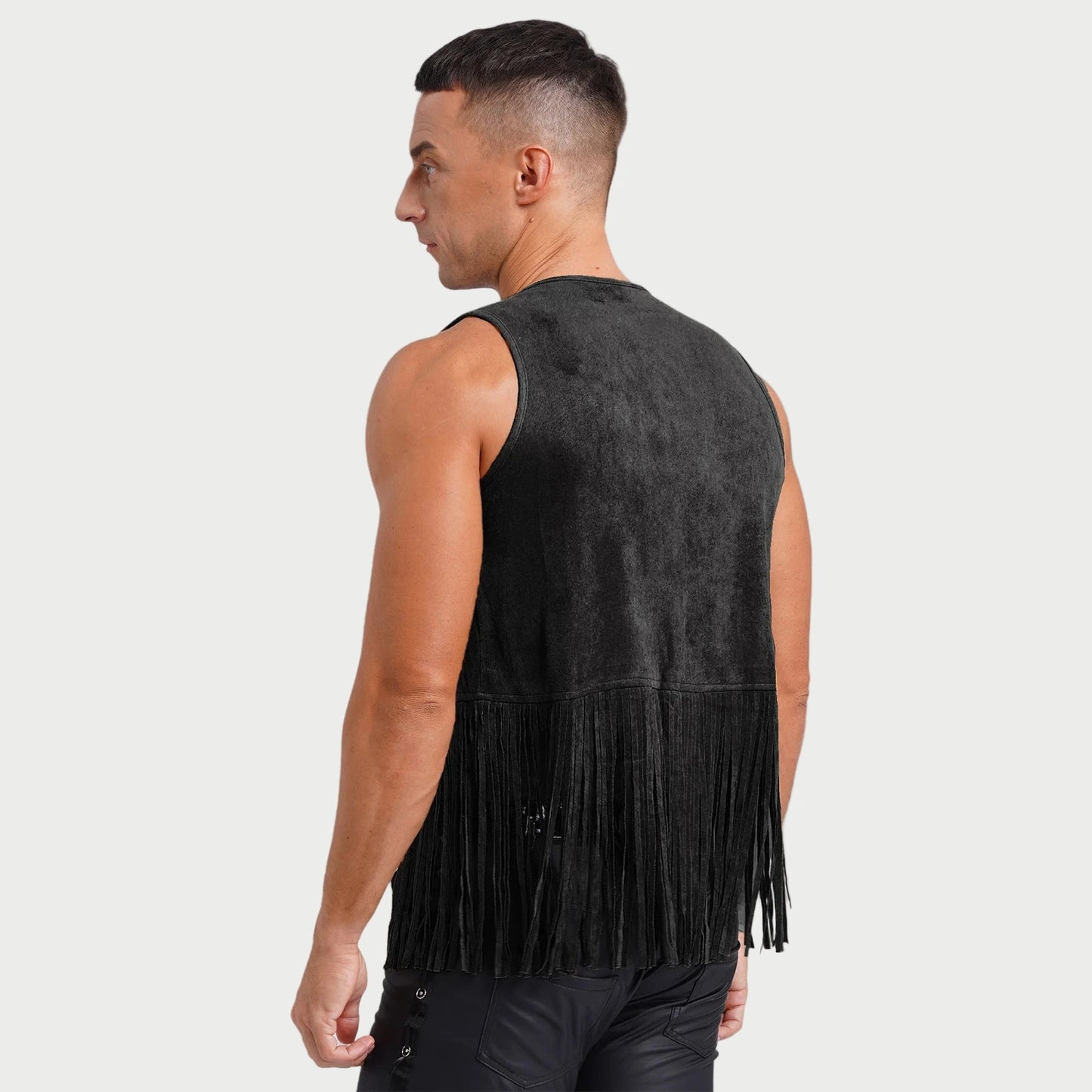 Suede Tassel Western Cowboy Vest