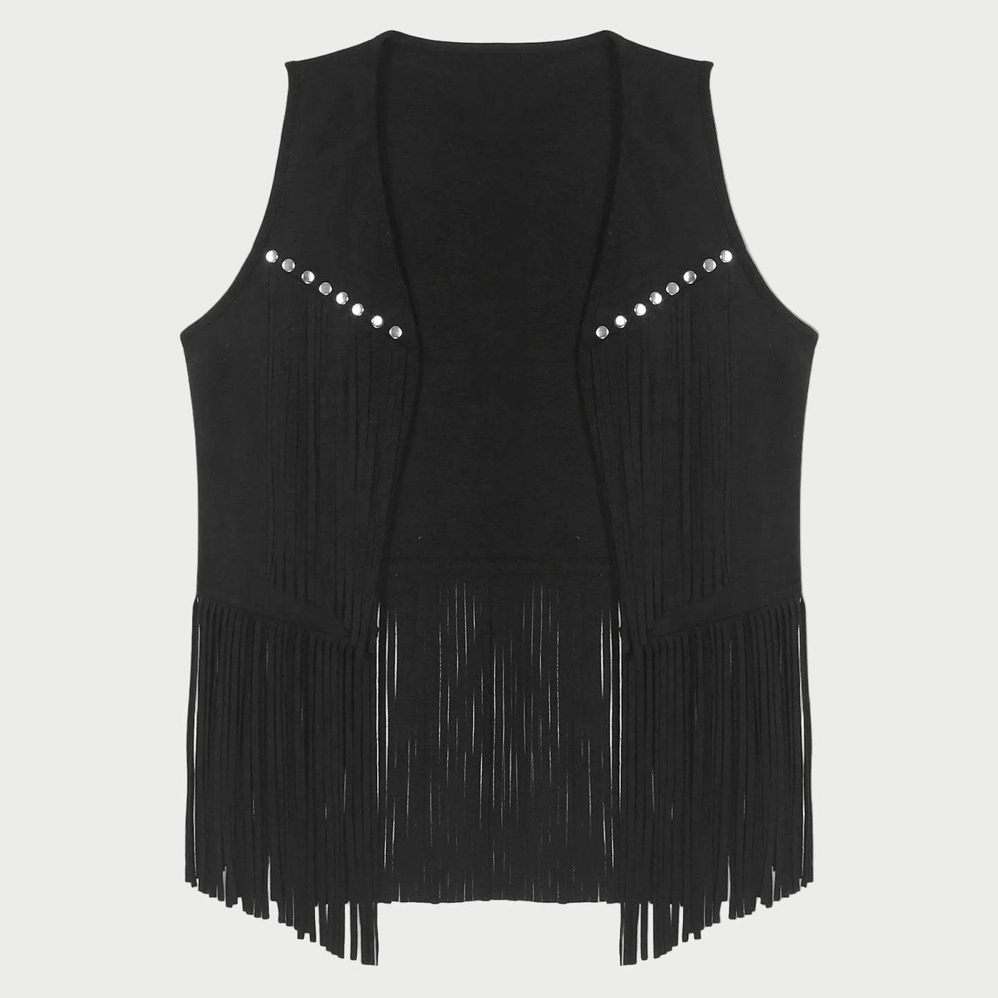 Suede Tassel Western Cowboy Vest
