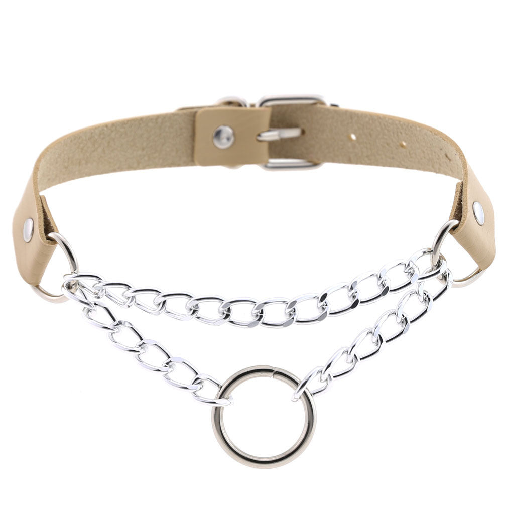 Chained Leather Collar / Choker