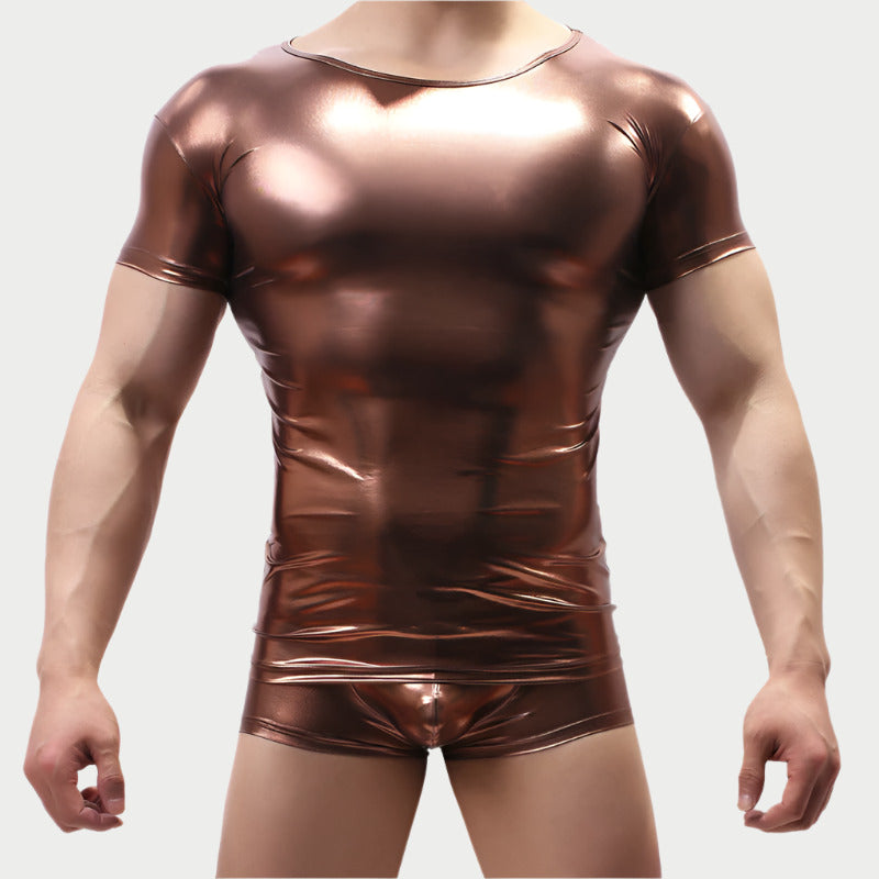 Metallic Shiny Clubwear Tee