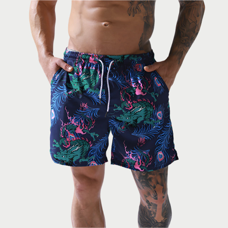 Peacock Swim Shorts