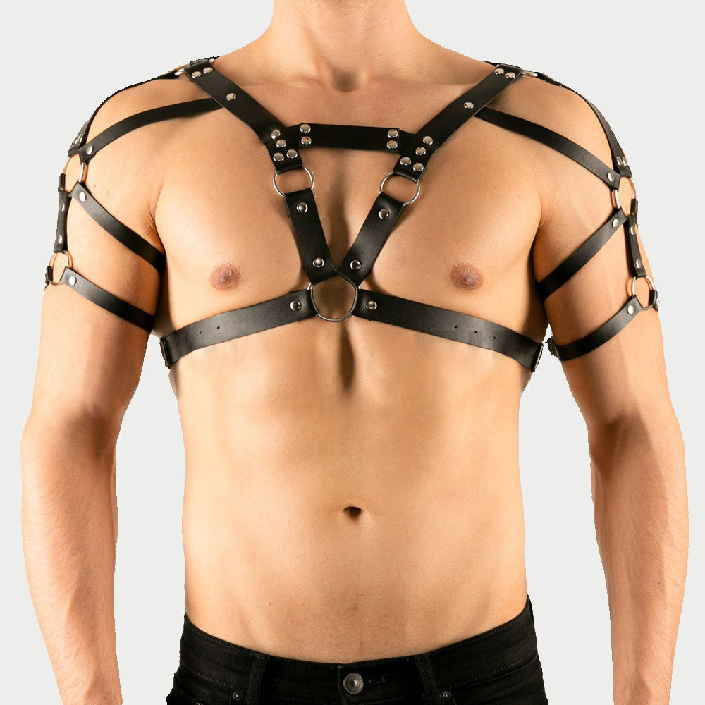 Strapped Dominance Chest Harness