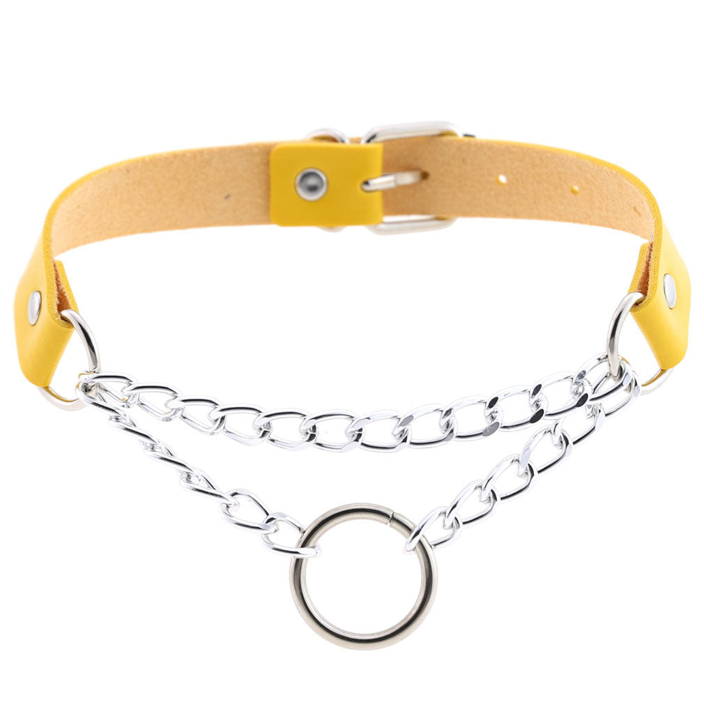 Chained Leather Collar / Choker