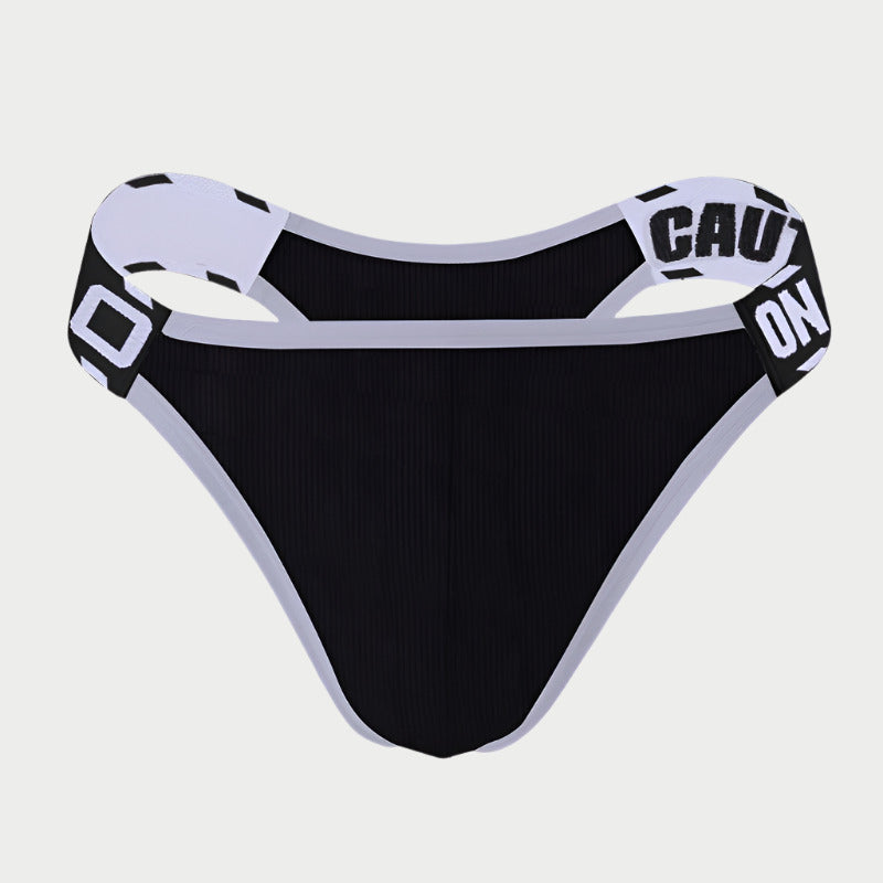 Low-Waist Caution Thong