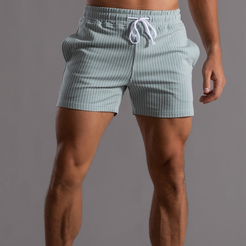 Striped Cotton Shorts