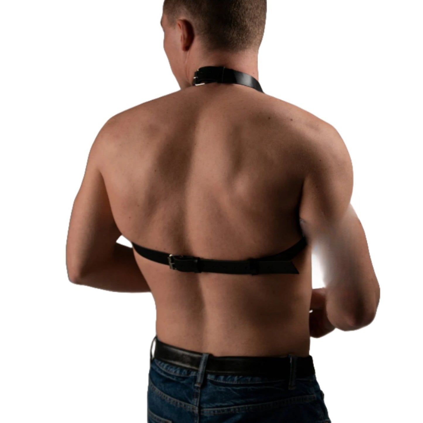 Reversible Leather Grid Lattice Harness
