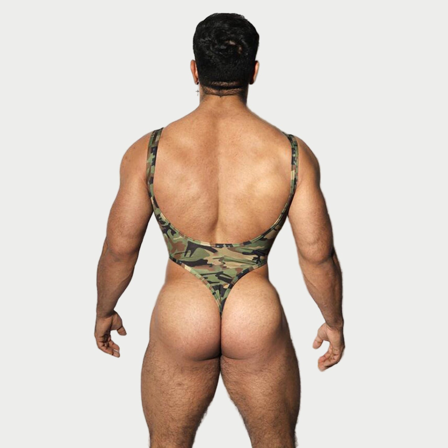 Camo Thong Bodysuit