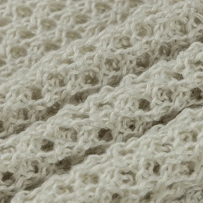 Open-Knit Mesh Tank