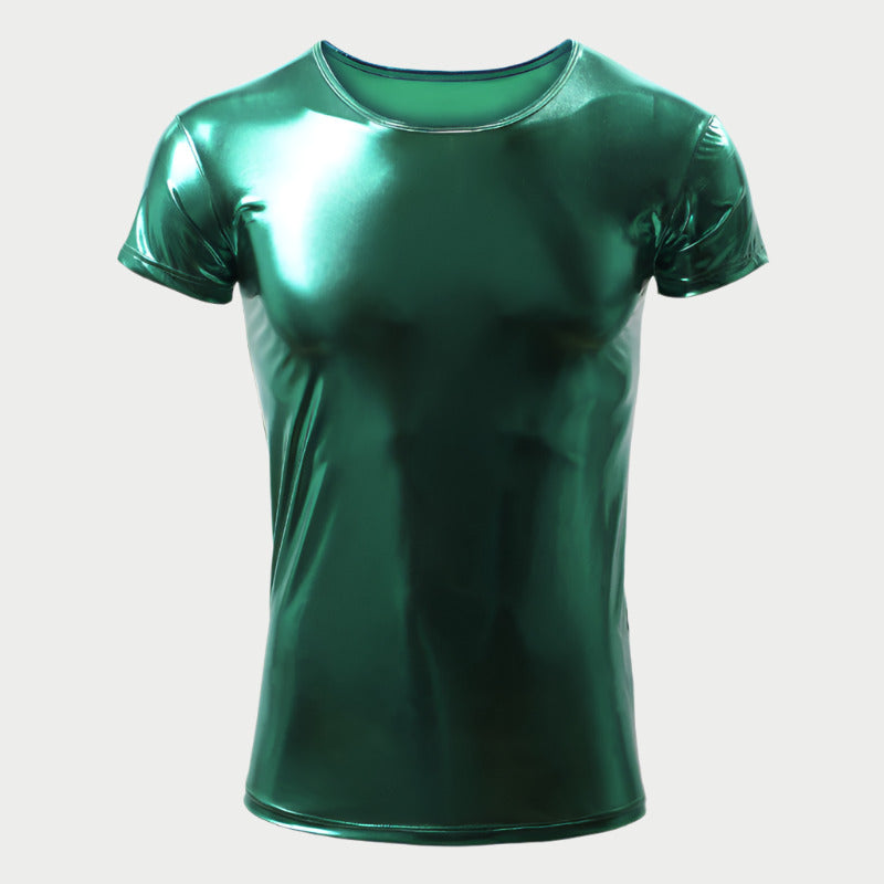Metallic Shiny Clubwear Tee