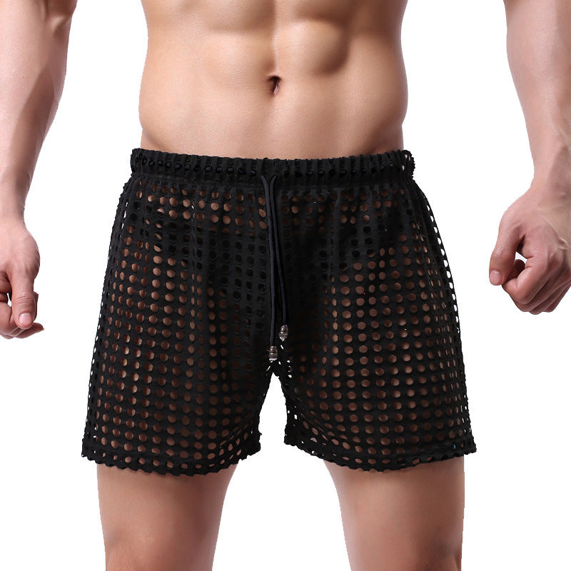 Loose Fishnet Mesh Shorts