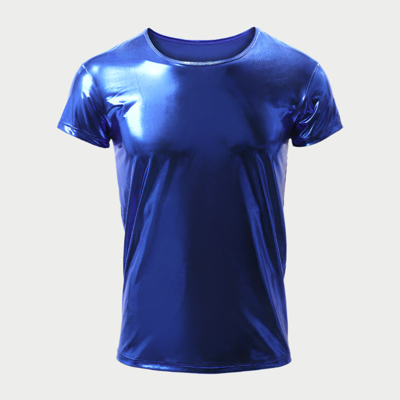 Metallic Shiny Clubwear Tee