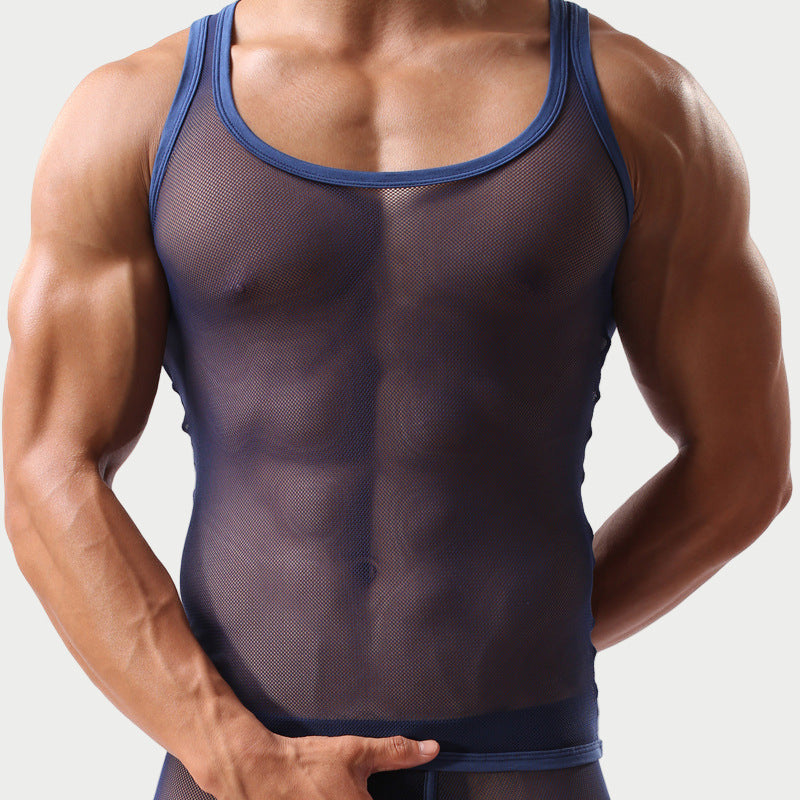 Mesh Transparent Tank Top Vest