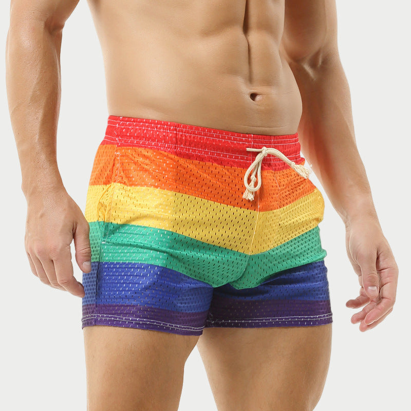 Rainbow Mesh Shorts