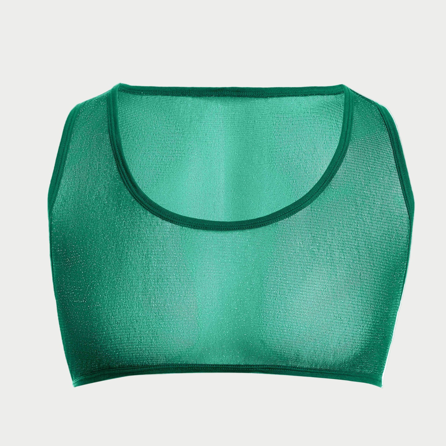 Sheer Glitter Crop Tank