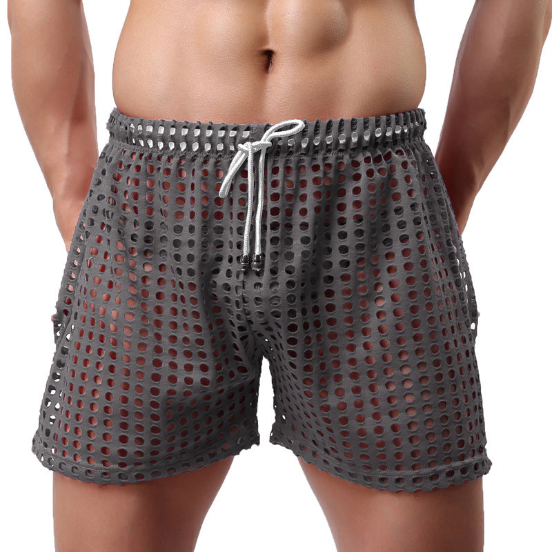 Loose Fishnet Mesh Shorts
