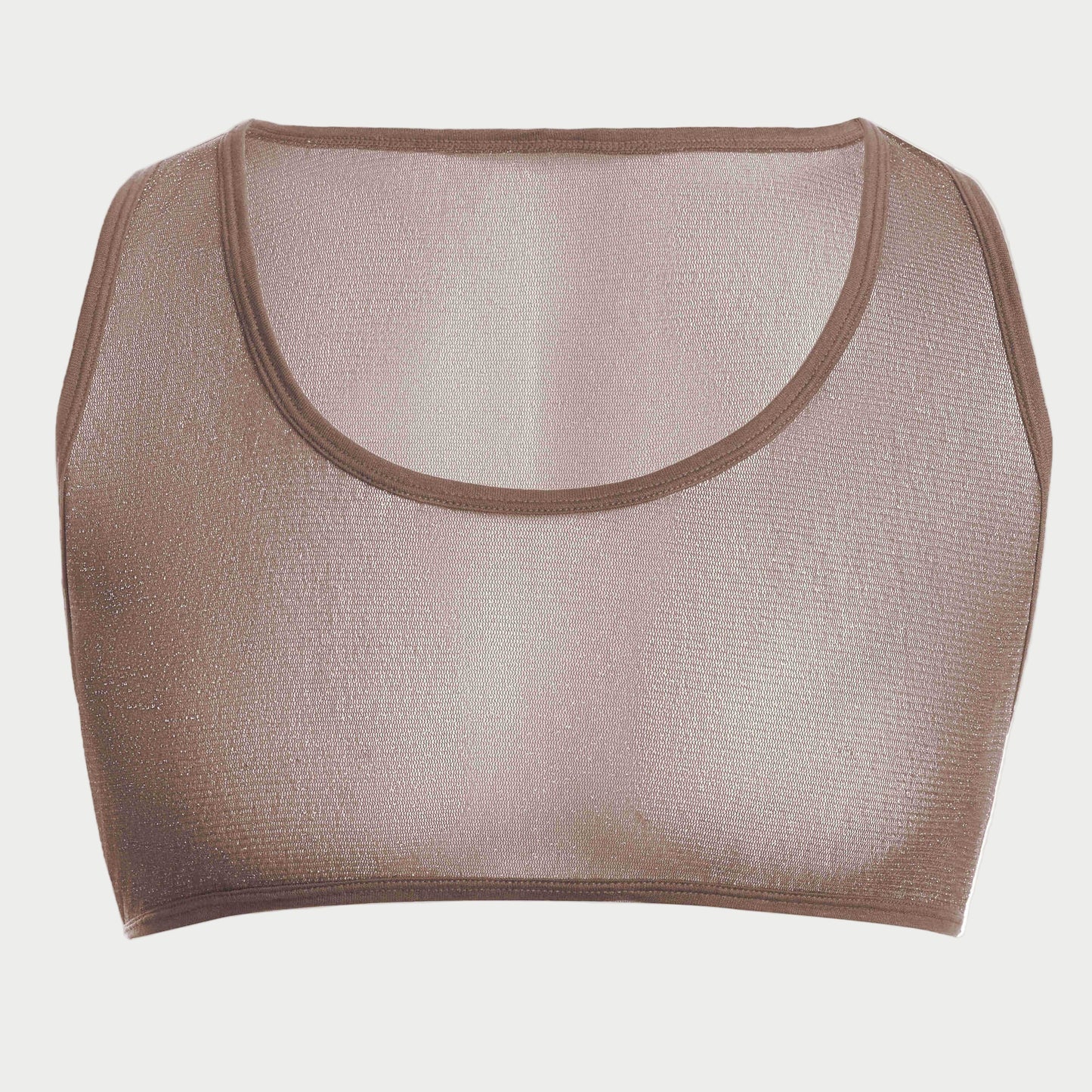 Sheer Glitter Crop Tank