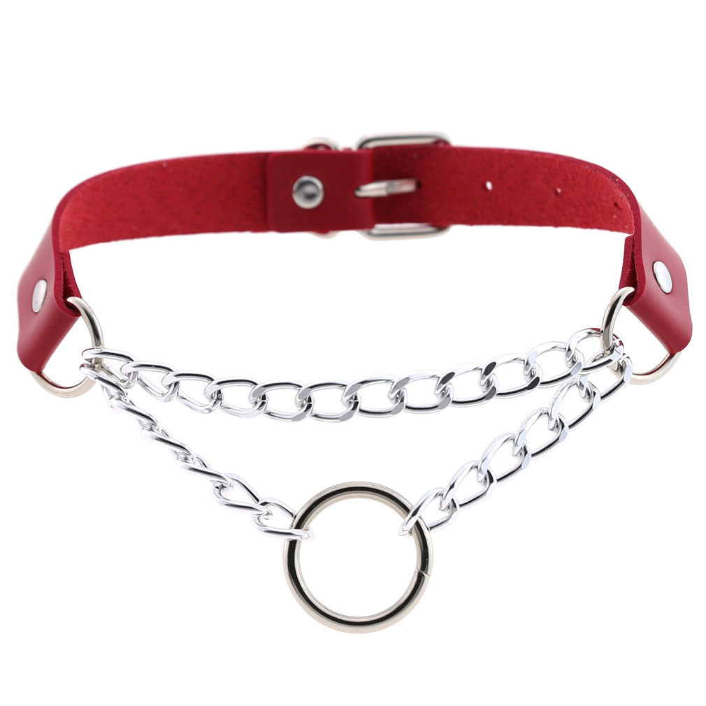 Chained Leather Collar / Choker