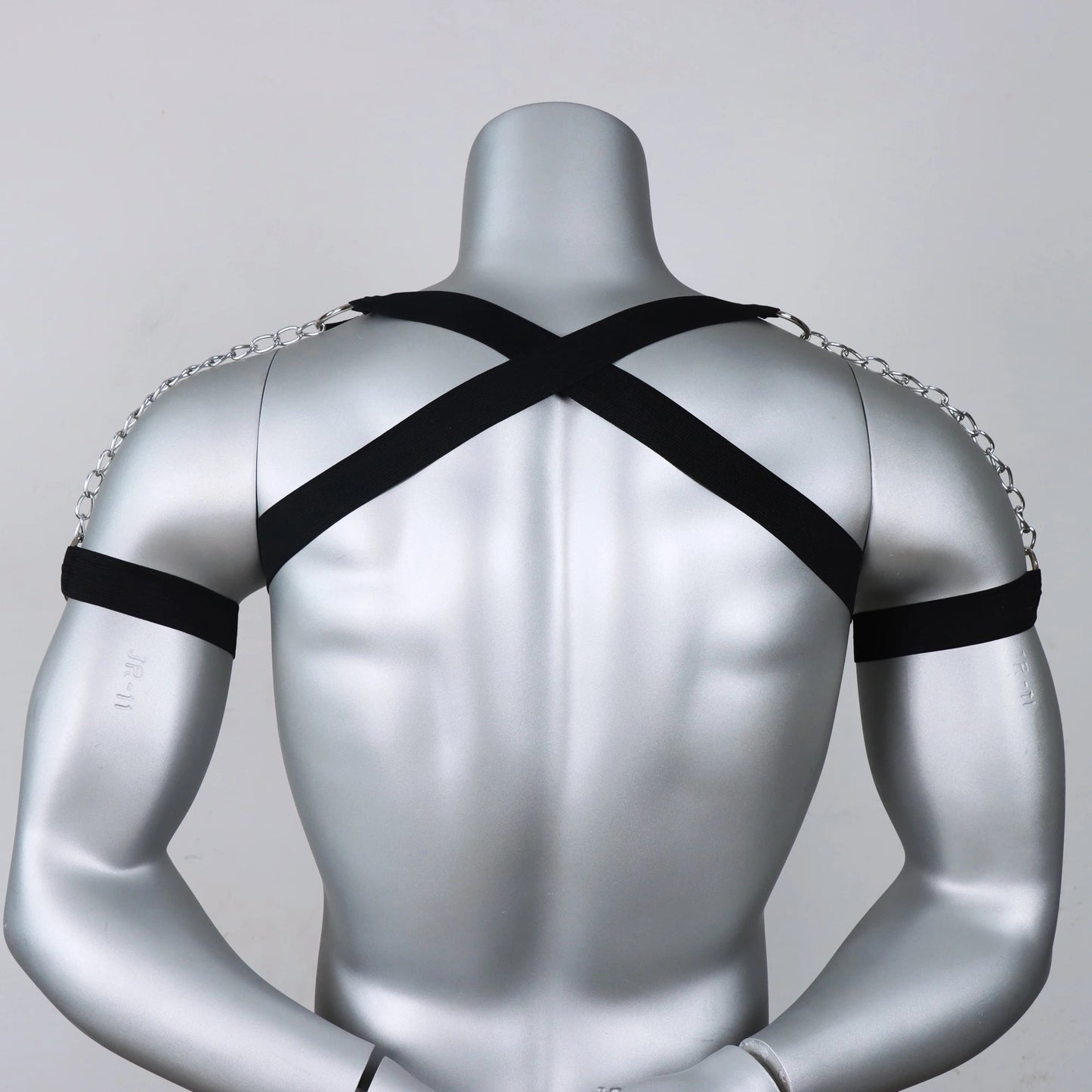 Black Elastic Chain Harness