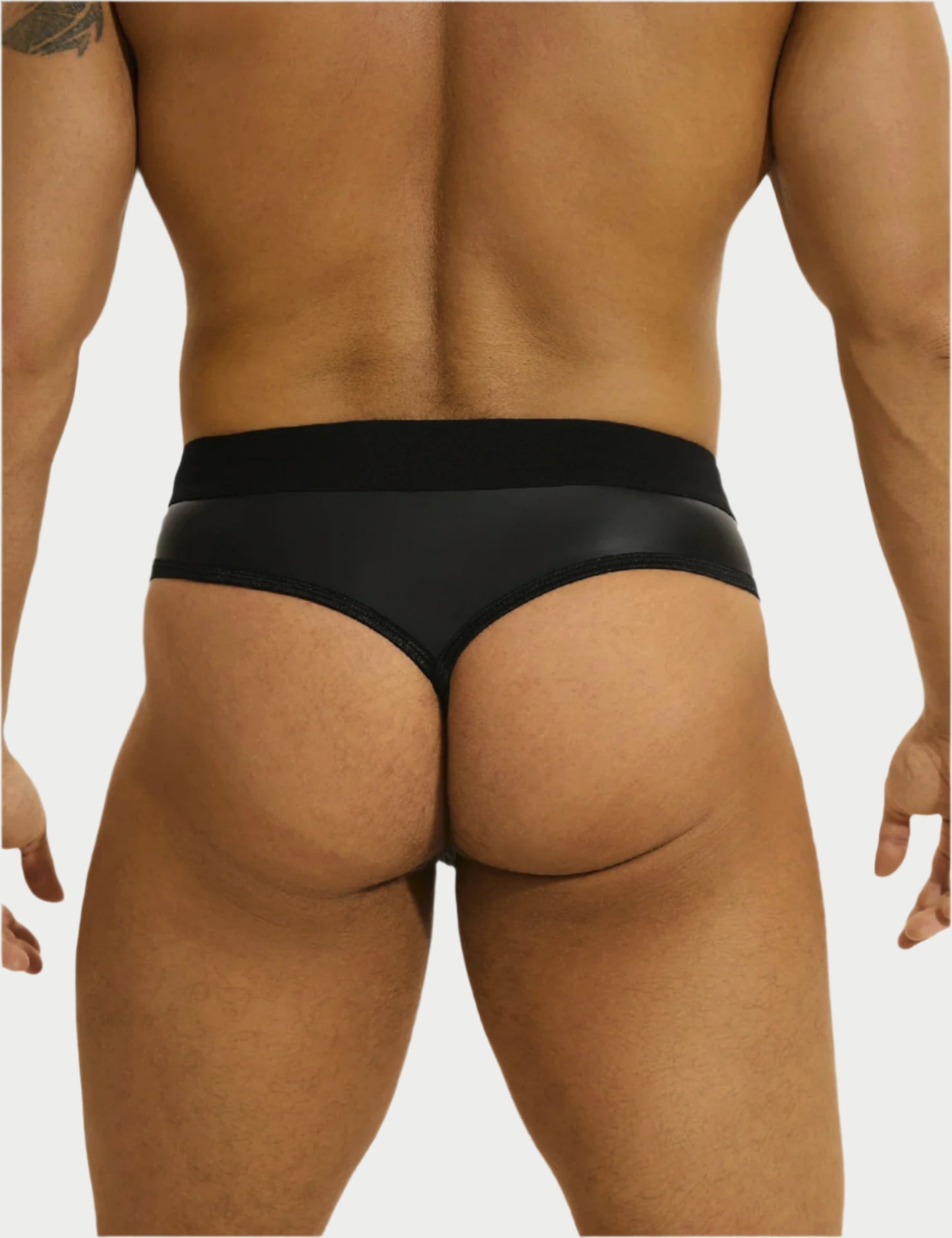 Leather Strapped Briefs