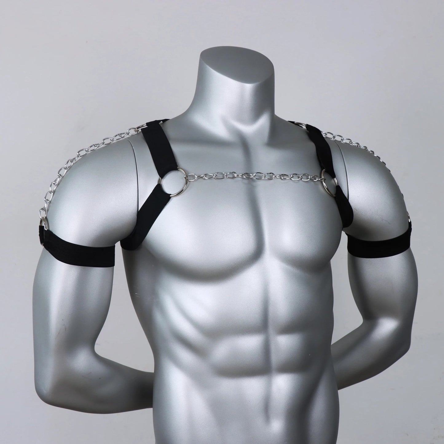 Black Elastic Chain Harness