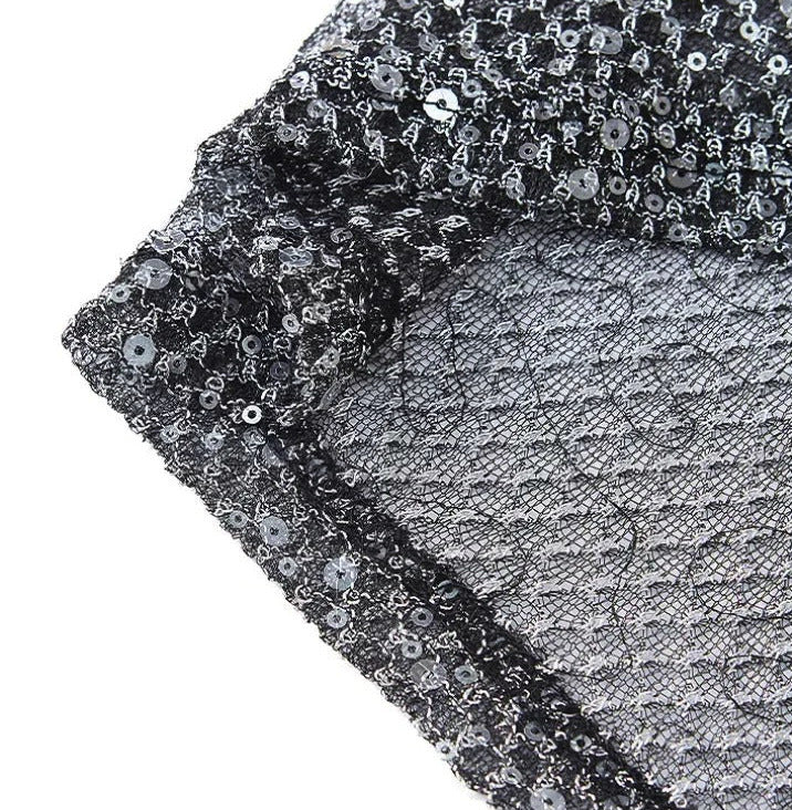 Sequin Mesh Tee
