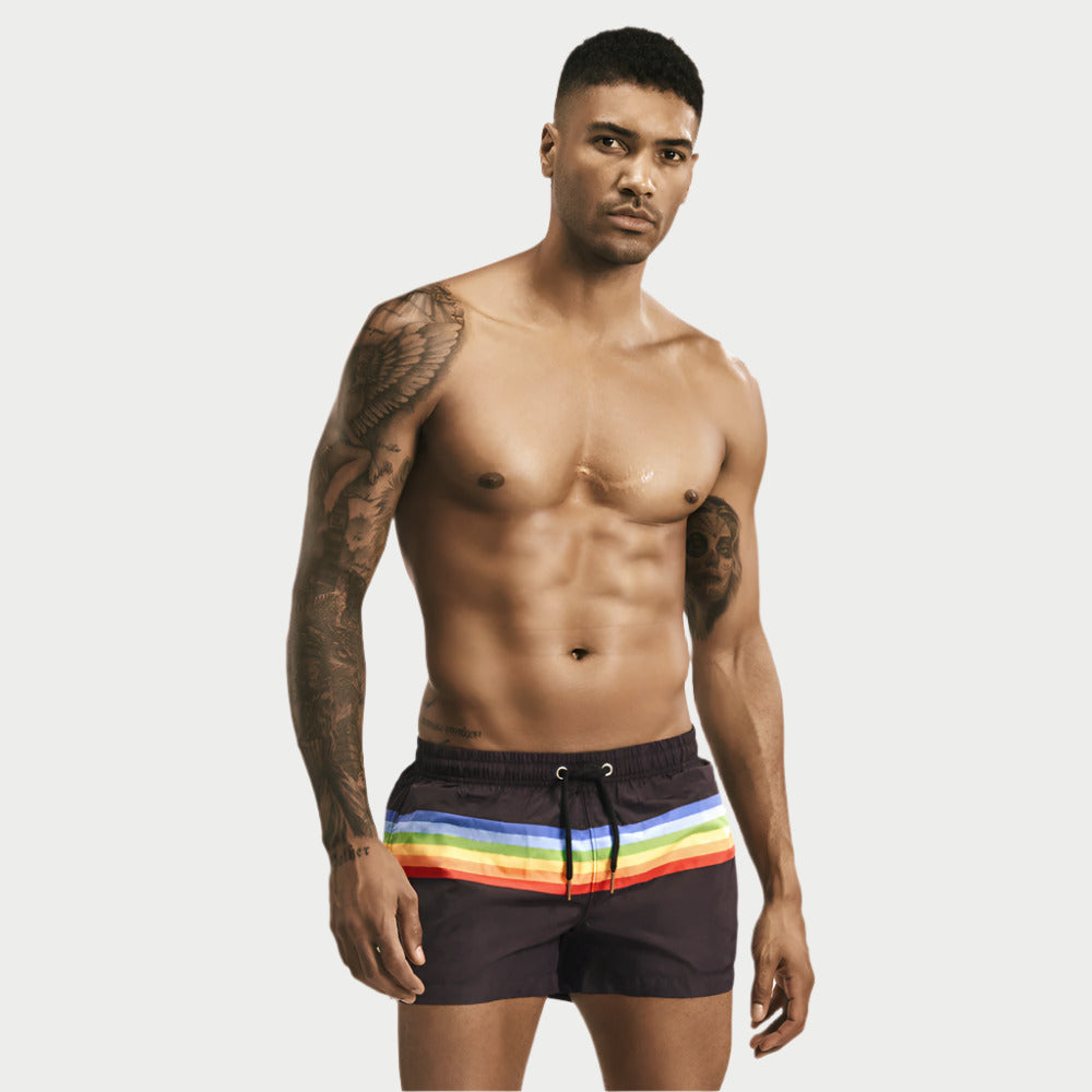 Striped Casual Swim Shorts