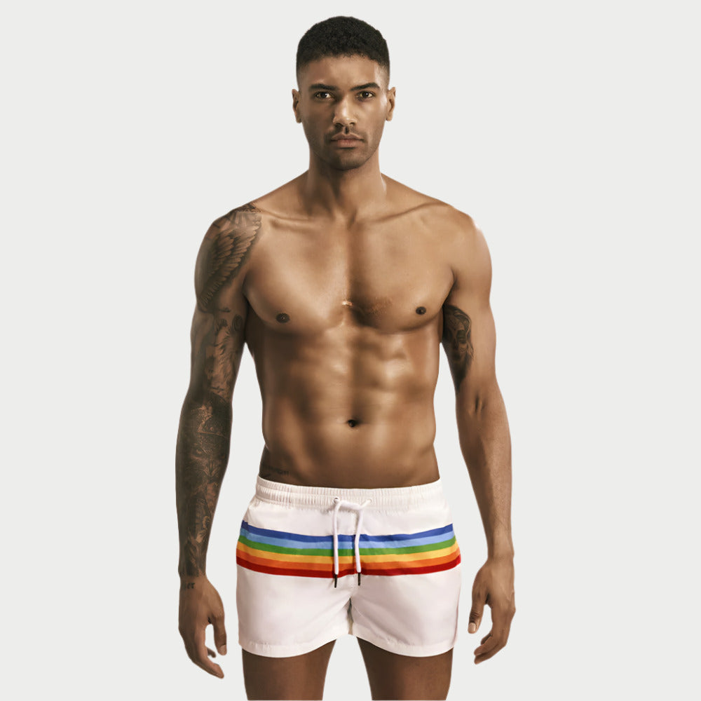 Striped Casual Swim Shorts