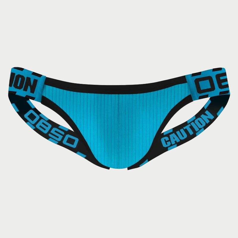 Low-Waist Caution Backless Thong