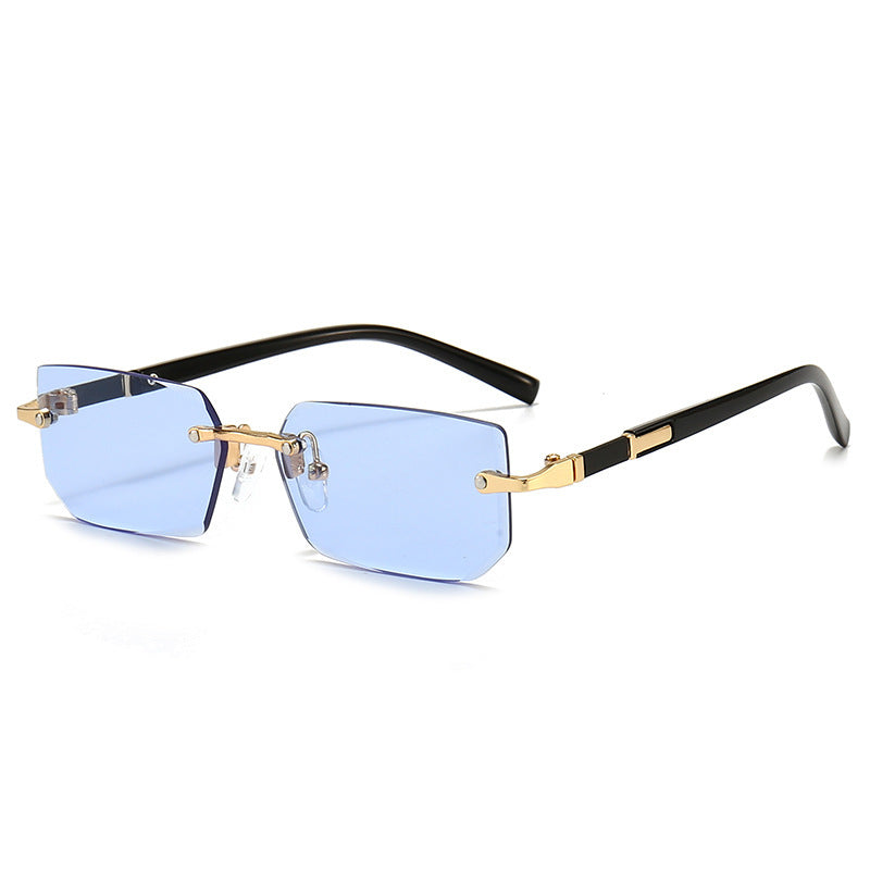 Squared Rimless Sunglasses