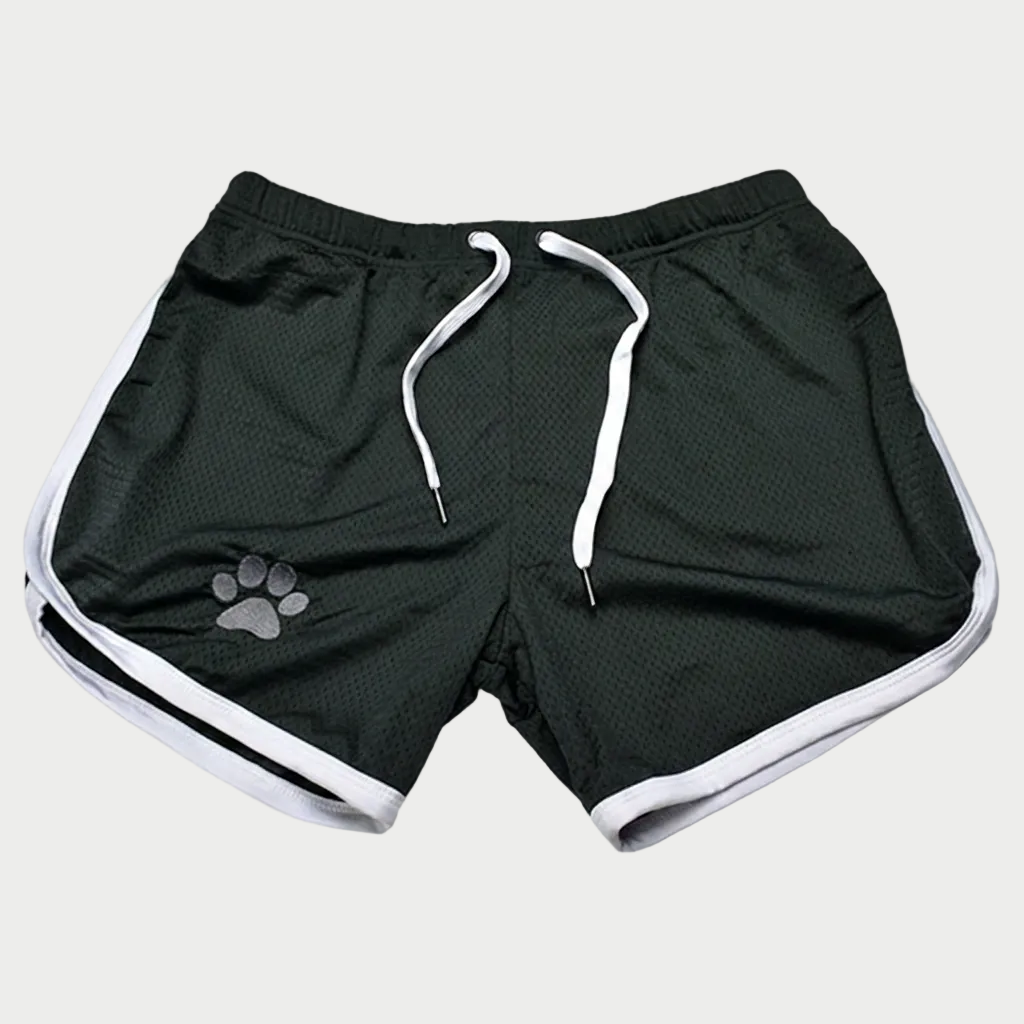 Paw Print Mesh Gym Shorts
