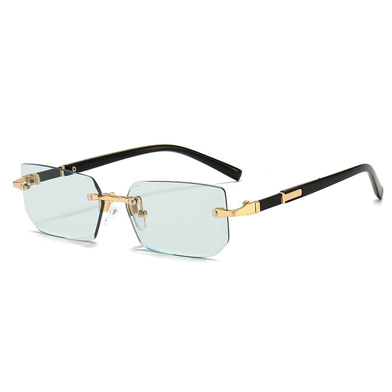 Squared Rimless Sunglasses