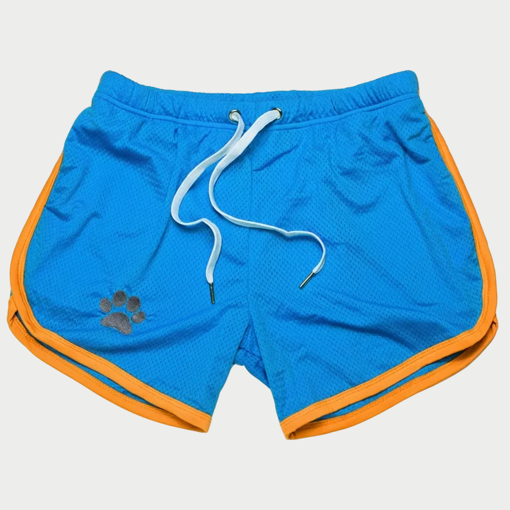 Paw Print Mesh Gym Shorts