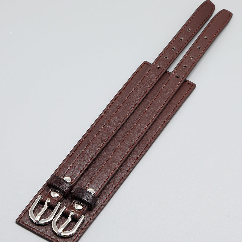 Adjustable Leather Buckle Bracelet