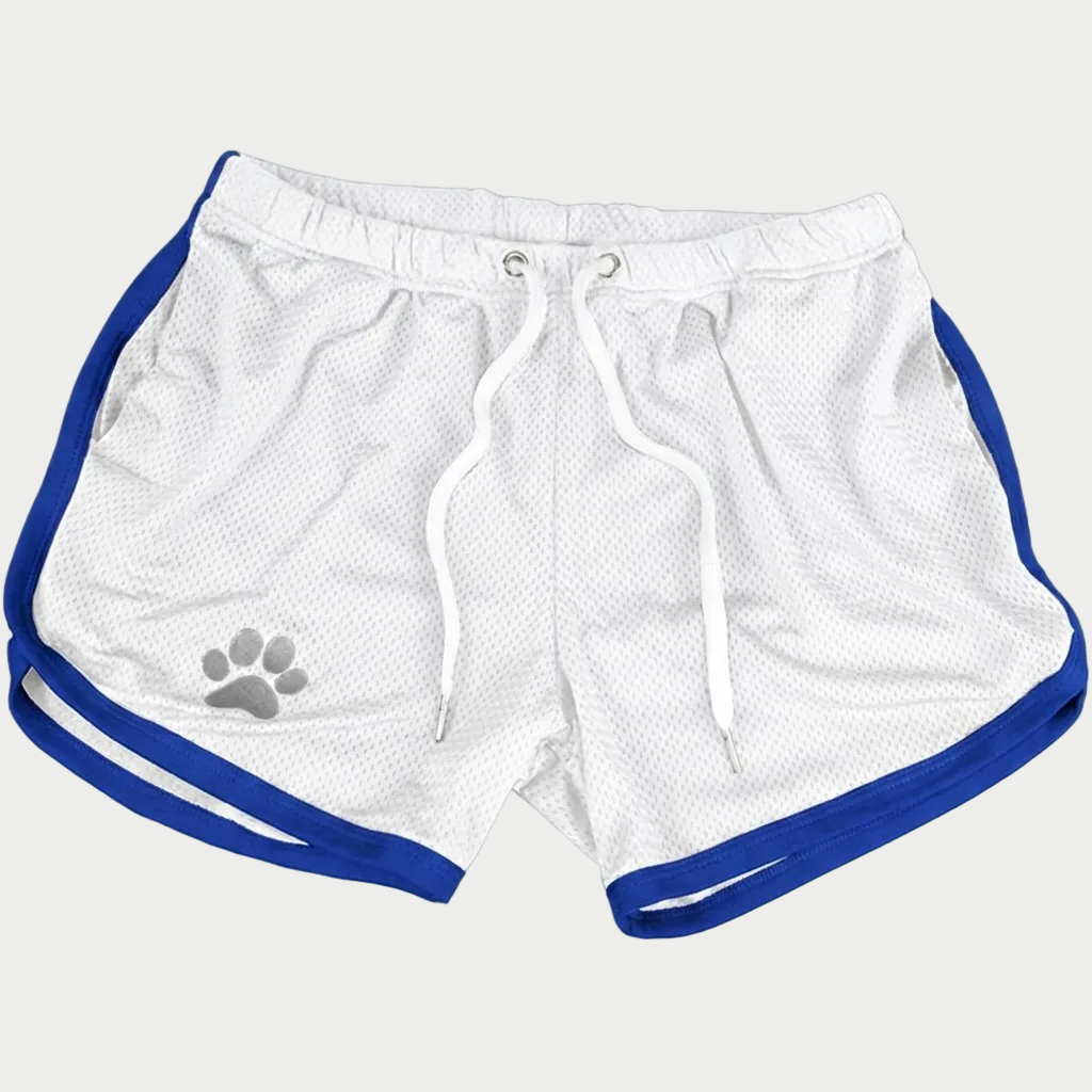 Paw Print Mesh Gym Shorts