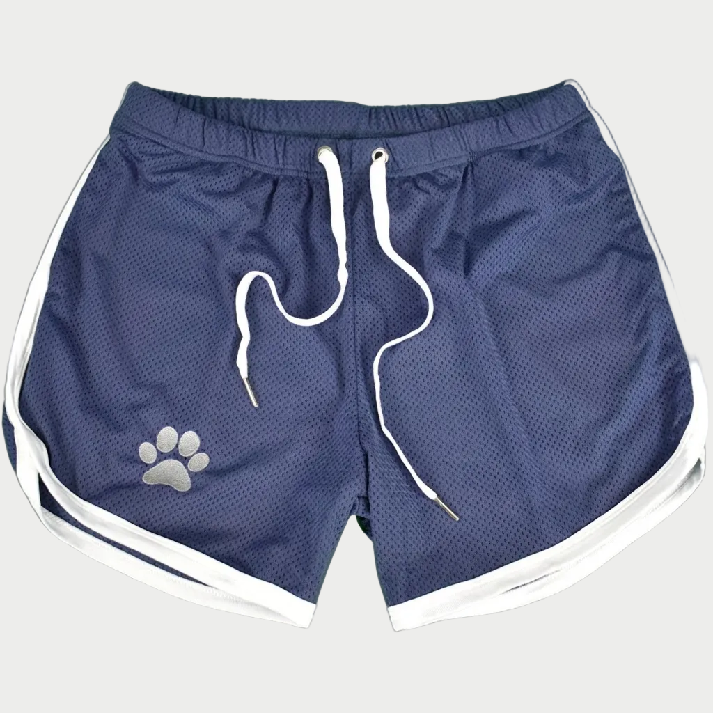 Paw Print Mesh Gym Shorts