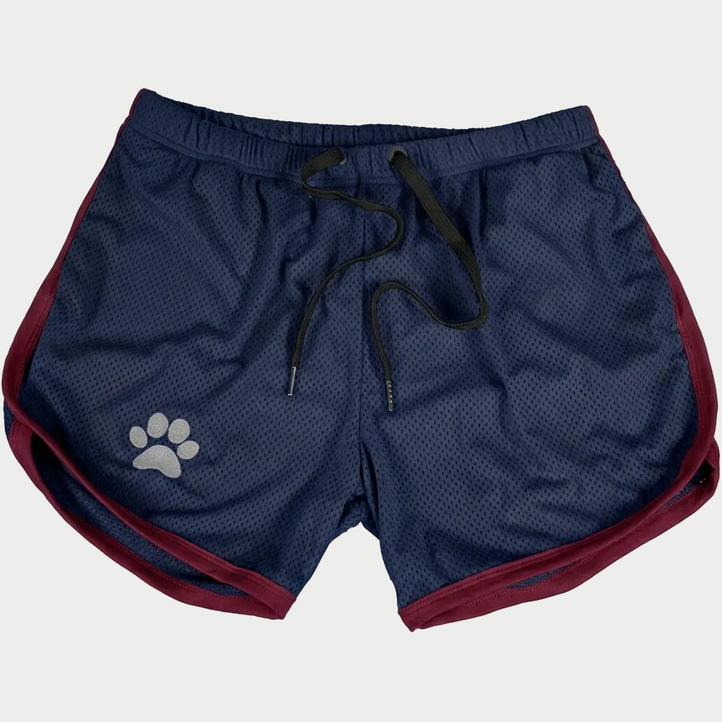 Paw Print Mesh Gym Shorts