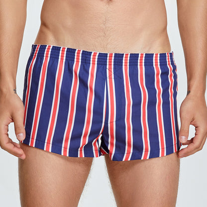 Striped Cotton Shorts