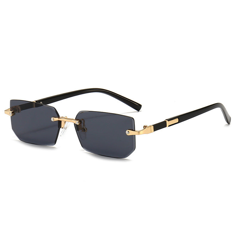 Squared Rimless Sunglasses