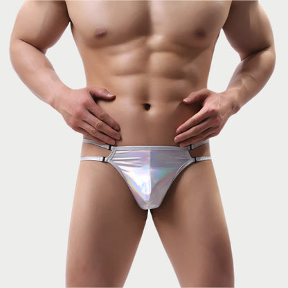Low Waist Metallic Thong
