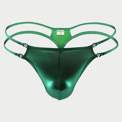 Low Waist Metallic Thong