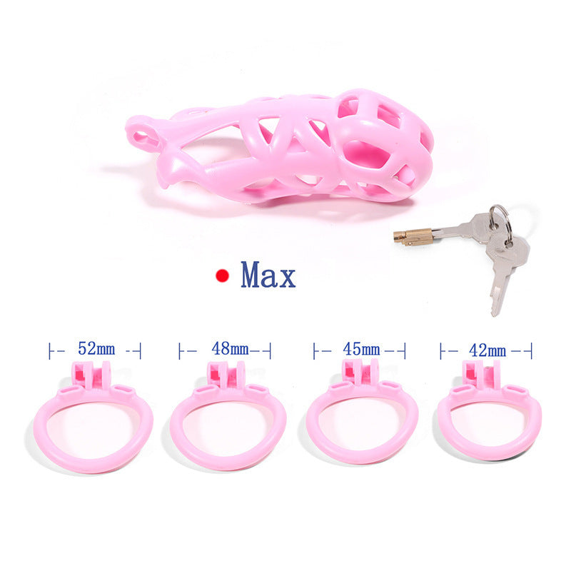 Breathable Mesh Chastity Cage With 4 Ring Sizes