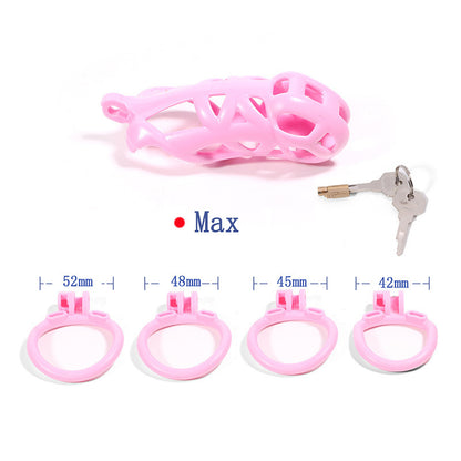 Breathable Mesh Chastity Cage With 4 Ring Sizes