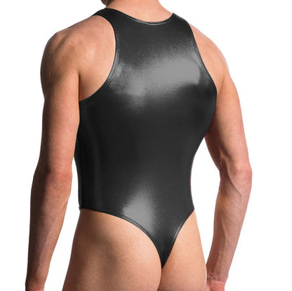 Leather One-piece Vest Thong