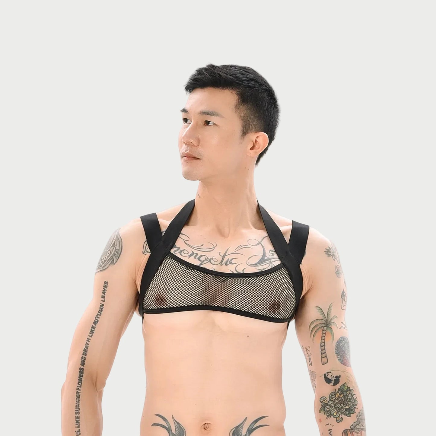 Rainbow Strap Mesh Chest Harness