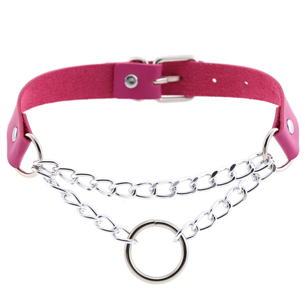 Chained Leather Collar / Choker